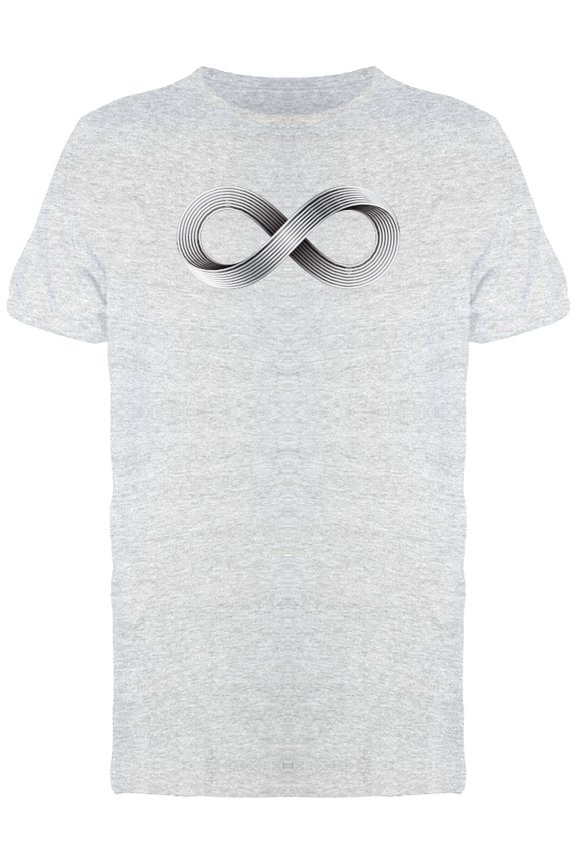 Infinity White Lines T-Shirt Men -Image by Shutterstock, Male Medium