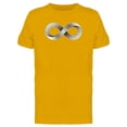 thumbnail image 1 of Infinity White Lines T-Shirt Men -Image by Shutterstock, Male x-Large, 1 of 2