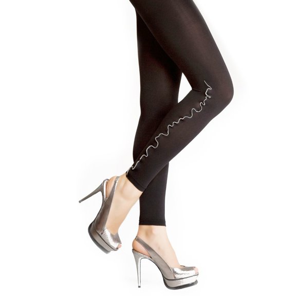 MeMoi Epic Stripe Glamour Fishnet Tights - Womens - Female, Q1/Q2, Black