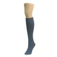thumbnail image 1 of MeMoi Exotic Diamond Opaque Knee High Socks - Womens - Female, One Size, Black, 1 of 2