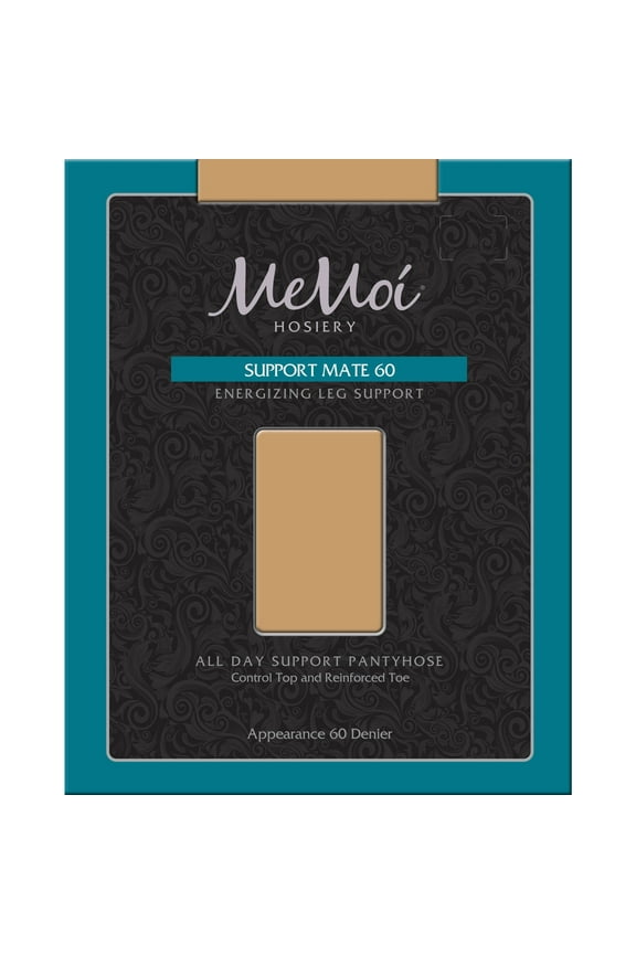 Support Mate 60 Denier Energizing Support Pantyhose - Womens - Female, Medium, Beige