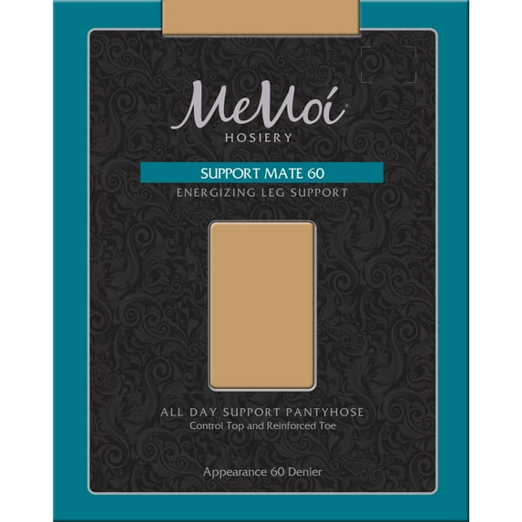 MeMoi Support Mate 60 Denier Energizing Support Pantyhose - Womens - Female (Medium, Bronzo)