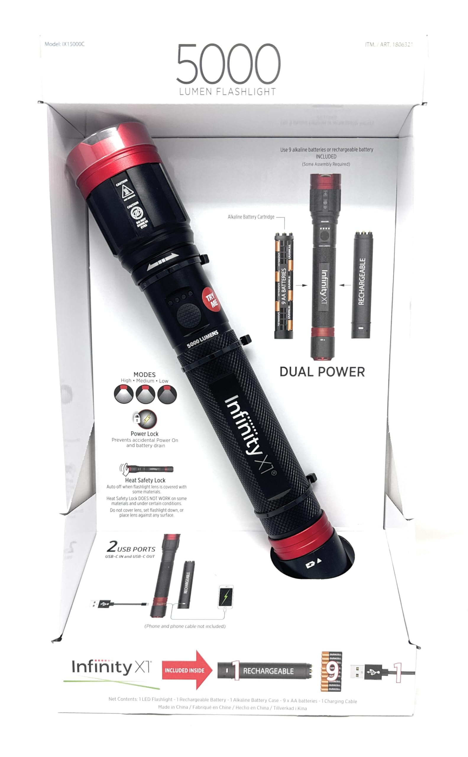 Infinity X1 5000 Lumens Flashlight