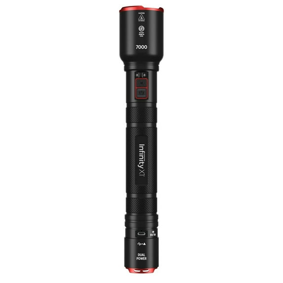 Infinity X1 7000L Dual Power Rechargeable Flashlight
