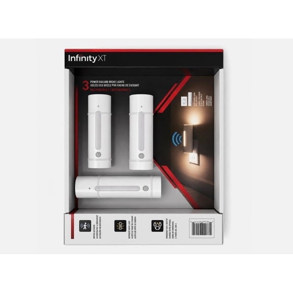 Infinity X1 Power Failure Night Light 3-Pack, 5-in-1 Plug-In Motion Sensor Lamp