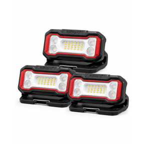 Infinity X1 Rechargeable LED Work Lights, 2500 Lumens, USB-C Rechargeable, Magnetic Base, Adjustable Stand, 3-Pack