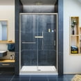thumbnail image 1 of Infinity-Z Clear 44"W x 72"H, 1/4" Thick Clear Sliding Shower Door, 1 of 6