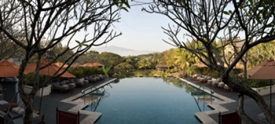 Infinity pool in a hotel Four Seasons Resort Chiang Mai Chiang Mai Province Thailand Canvas Art - Panoramic Images (30 x 14)