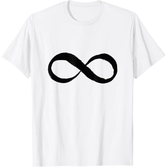 Infinity symbol T-ShirtMen and women, White T-shirt, size: Extra large