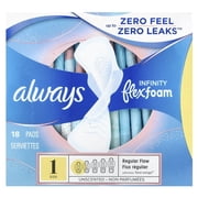 Infinity with Flex Foam Flexi-Wings, Regular Flow 18 ea