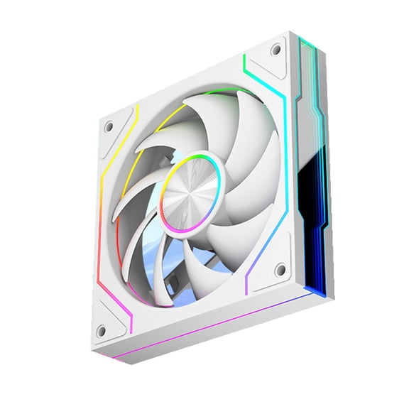 Infinitys Mirroring ARGB 120mm Fan, Silents Operations with High Densitys Bearings for Computer Chassis Cooling