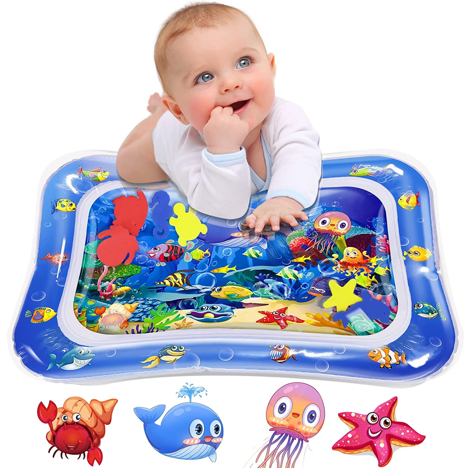 Hoovy Baby Inflatable Water Play Mat: Fun, Indoor & Outdoor Pad for Babies & Inf