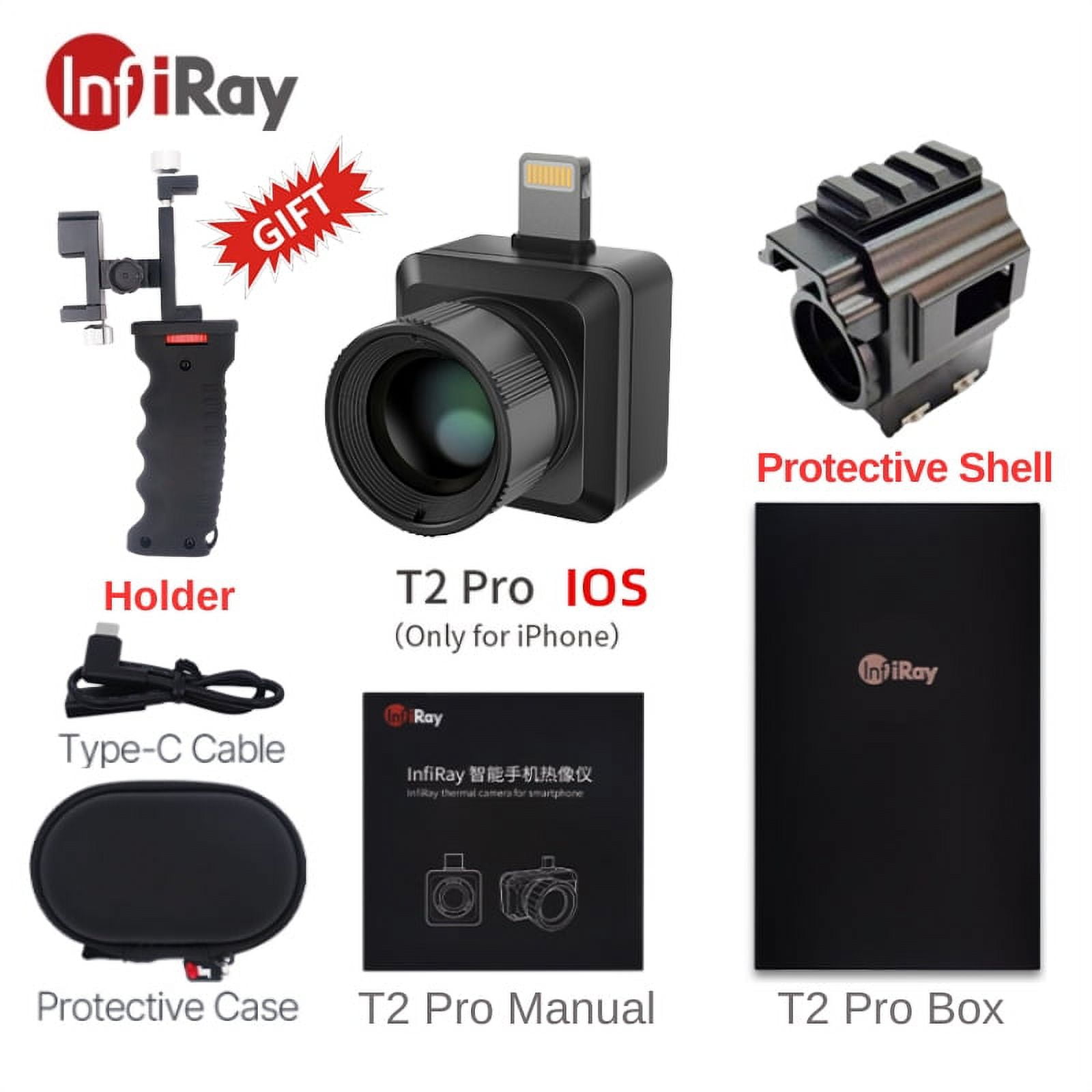 Infiray T2 PRO Waterproof Infrared Thermal Imager - Night Vision