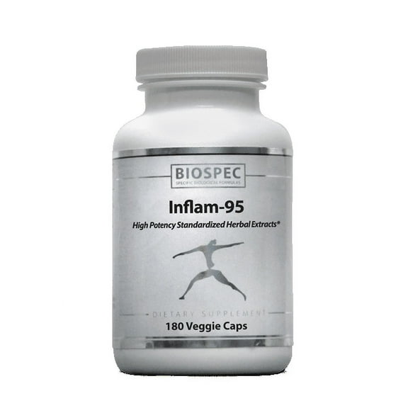 Inflam-95 - Ginger Root Extract 2,000 mg, Curcumin Root Extract, Boswellia Serrata Extract, Nettle Leaf Extract, Bioperine - Support Healthy Inflammatory Response*