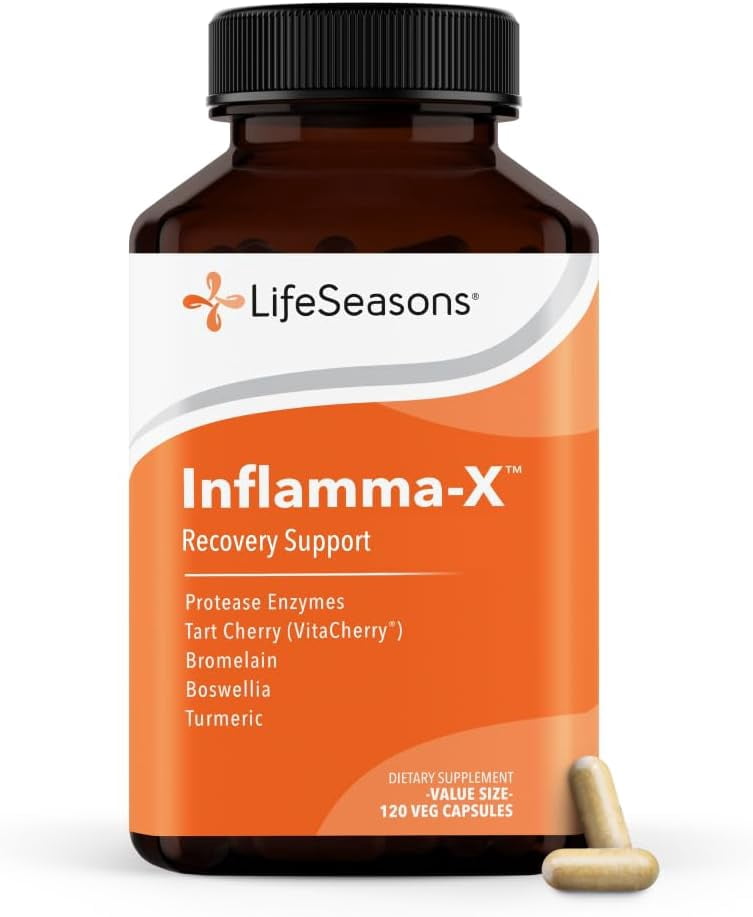 Inflamma-X - Inflammation Support Supplement - Turmeric Boswellia & Bromelain - Soothes Aches & Chronic Discomfort - Reduces Swelling & Inflammatory Compounds - 120 Capsules