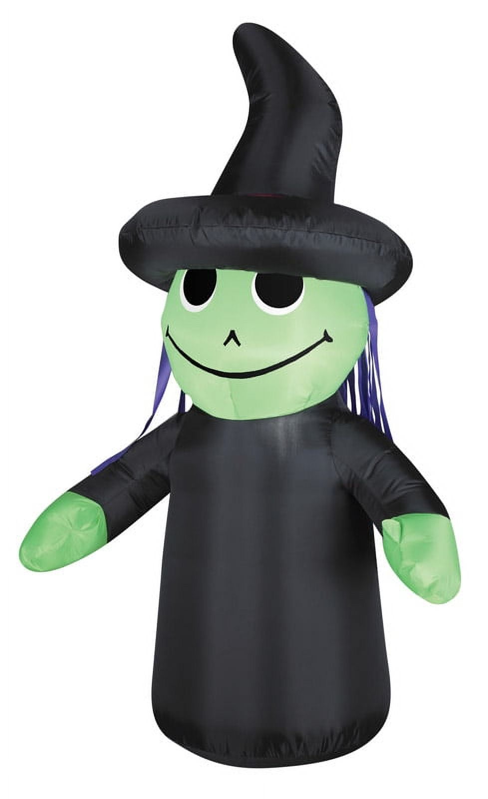 Inflatable 4' Outdoor Witch Yard Decoration