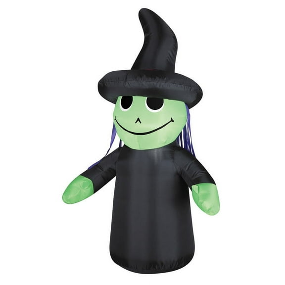 Inflatable 4' Outdoor Witch Yard Decoration