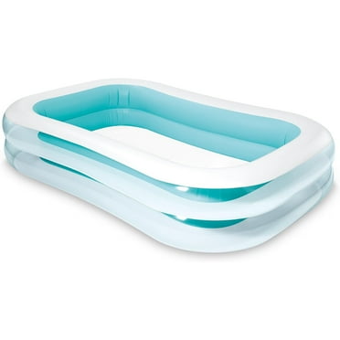 Inflatable 8.5' x 5.75' Swim Center Family Pool in Blue & White