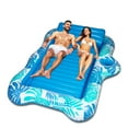 thumbnail image 1 of Inflatable Adult Pool Lounger Float, GVDV Extra Large Beach Sun Tanning Floaty Raft Sunbathing Water Lounge Floaties Tub, Blow Up River & Lake Suntan Floating Swimming Mattress Mat, Blue, 1 of 9