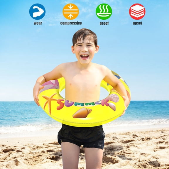 Inflatable Adult Swimming Ring Summer Beach Fruit Swimming Pool Toys, Swimming Pool Floats for Adults, Cute Swim Rings, Floaties Water Toys for Beach Party