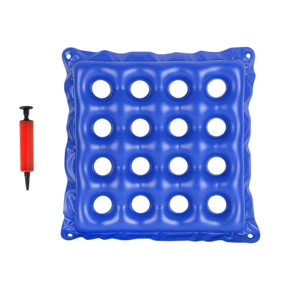Inflatable Air Cushion for Office Chair, Car, Home - Ergonomic Pressure Relief Cushion - Durable PVC Material, Lightweight & Portable Design for Comfortable Sitting Anywhere,Blue