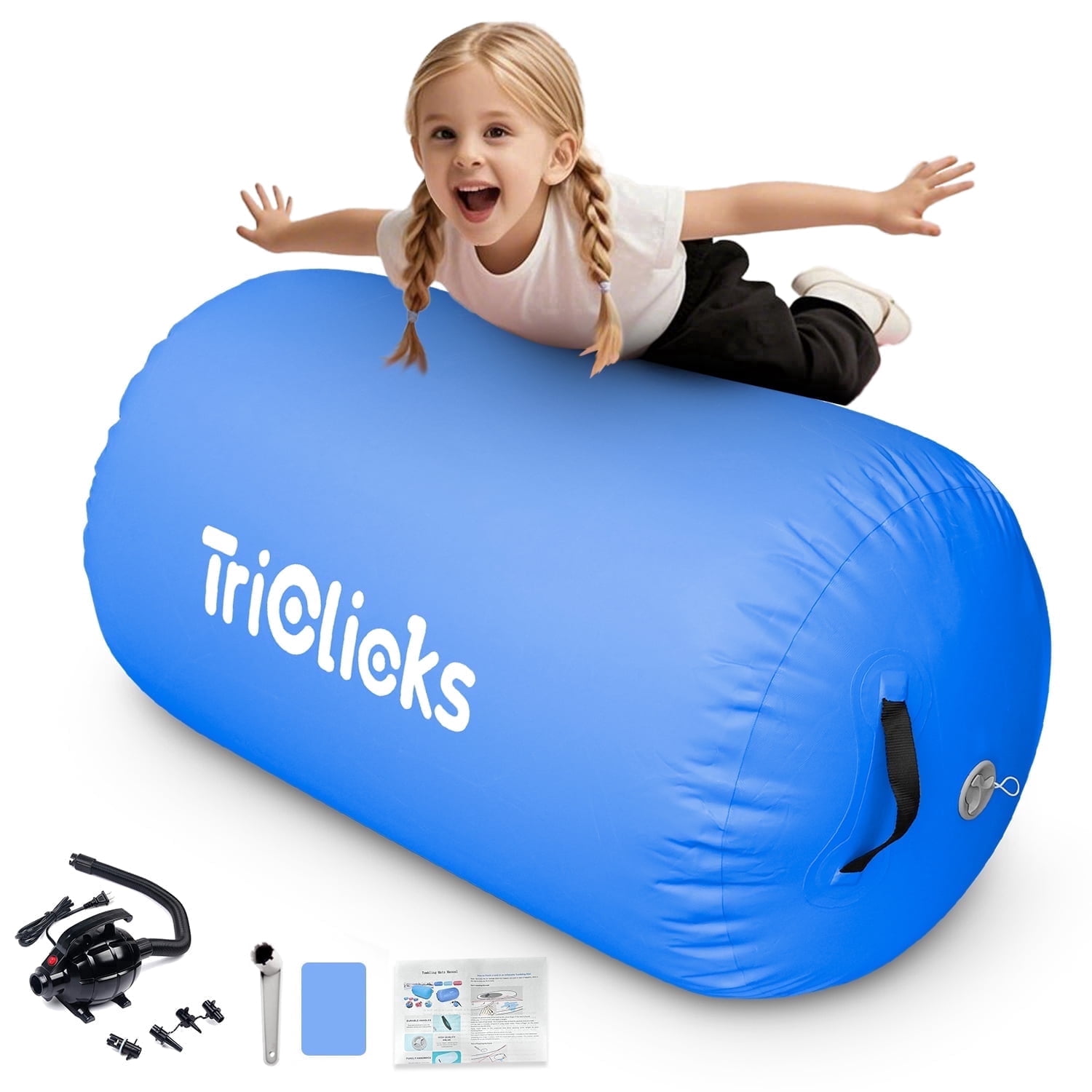 Inflatable Air Roller Gymnastics Barrel Tumbling Mat for BackHandspring ...