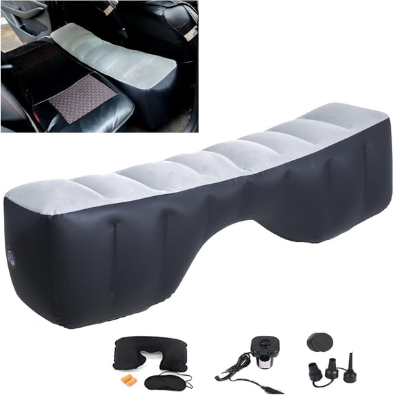 Inflatable Air Travel Mattress Seat Bed with Air Pump,51.2"x10.6"x14.6" Portable Camping Sleeping Gap Pad Air Bed for ,SUV