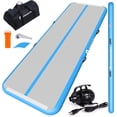 thumbnail image 1 of CHAMPIONPLUS Air Track Inflatable Tumble Track Gymnastics Tumbling Mat for Home Yoga Use Blue 10ft, 1 of 6