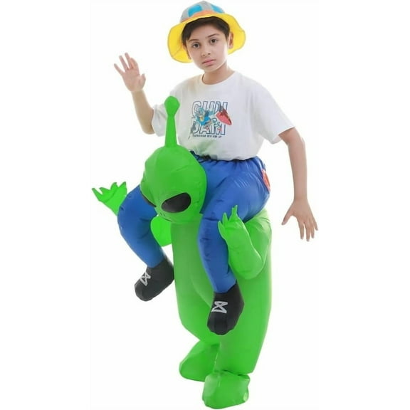 Inflatable Alien Rider Costume - Perfect for Halloween, Cosplay & Fun Events