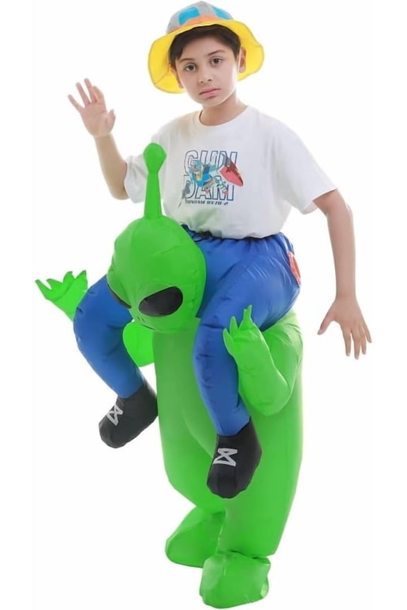 Inflatable Alien Rider Costume - Perfect for Halloween, Cosplay & Fun Events