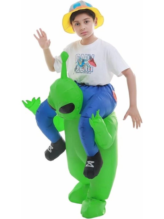 Inflatable Alien Rider Costume - Perfect for Halloween, Cosplay & Fun Events