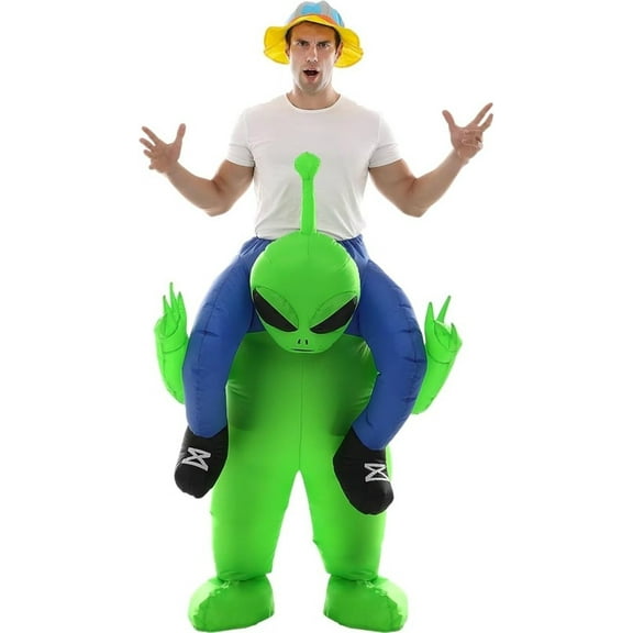 Inflatable Alien Rider Costume - Perfect for Halloween, Cosplay & Fun Events