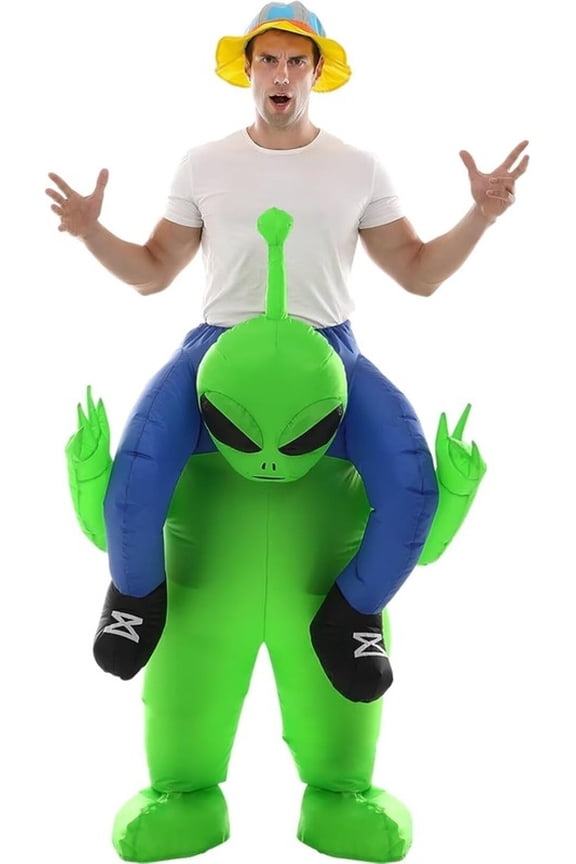 Inflatable Alien Rider Costume - Perfect for Halloween, Cosplay & Fun Events