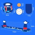 thumbnail image 1 of Inflatable American Flag Pool Volleyball & Basketball Set, Fun 4th of July for Family and Adults, Includes Pool Volleyball Court, Basketball Hoop, and Beach Balls, Perfect for Summer Pool Parties, 1 of 1