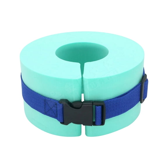 Inflatable Arm Floaties Swim Training Water Wings for Pool Beach Swimming with Adjustable Safety Buckles 6 Inch Light Blue