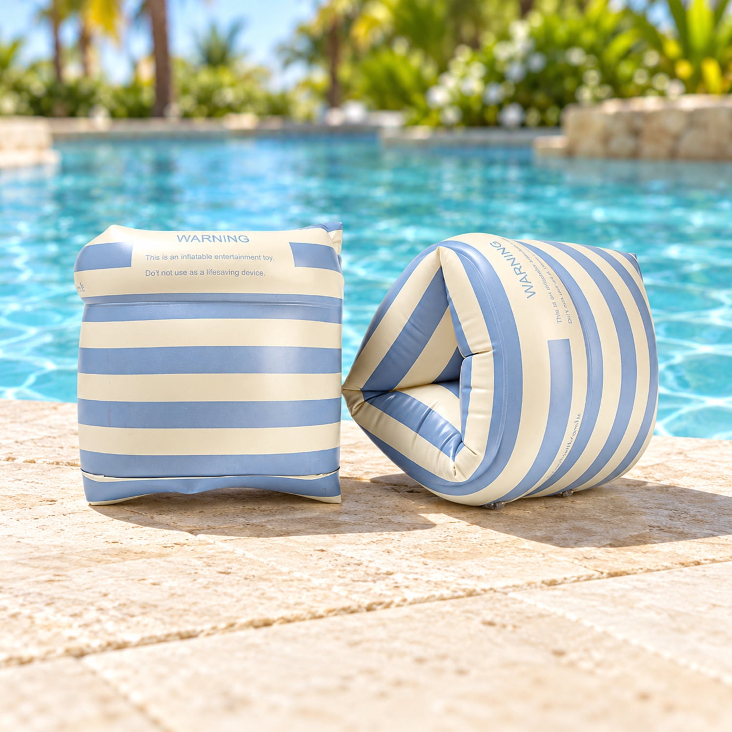 Inflatable Arm Floaties for Adults 2 Pack Swimming Arm Bands Roll-Up ...