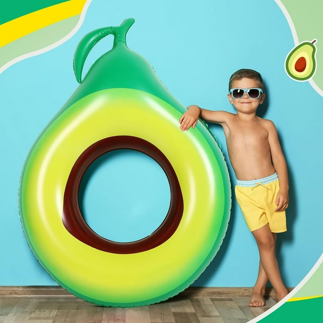 Inflatable Avocado Pool Float Summer Pool Float Tube Blow Up Pool
