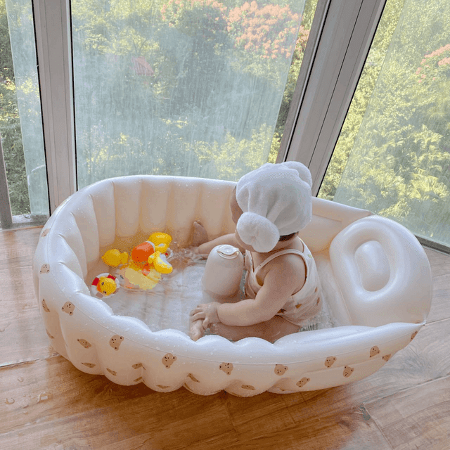 Inflatable Baby Bathtub, Portable Bathing Tub for Toddler, Foldable