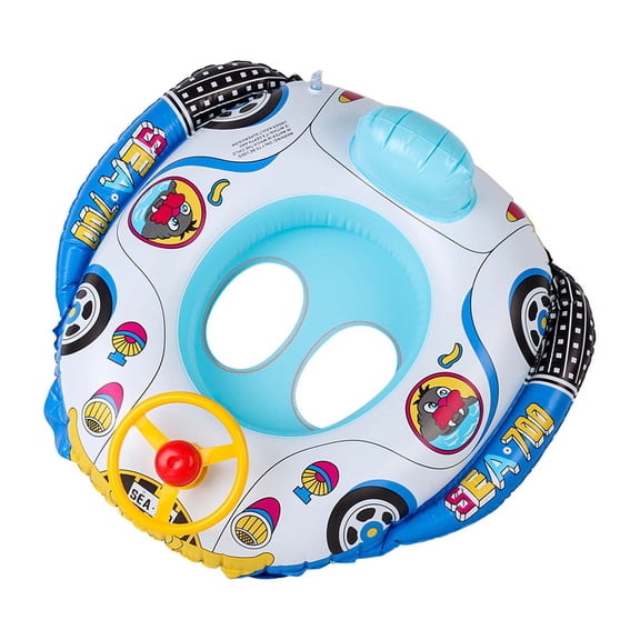 Inflatable Baby Seat, Baby Swimming Float with Safety Seat, Smart Swim Trainer, Inflatable Toddlers Pool Floats, Infant Swim Floats, Kids Floaties, Water Toys Gift Beach Summer Essentials