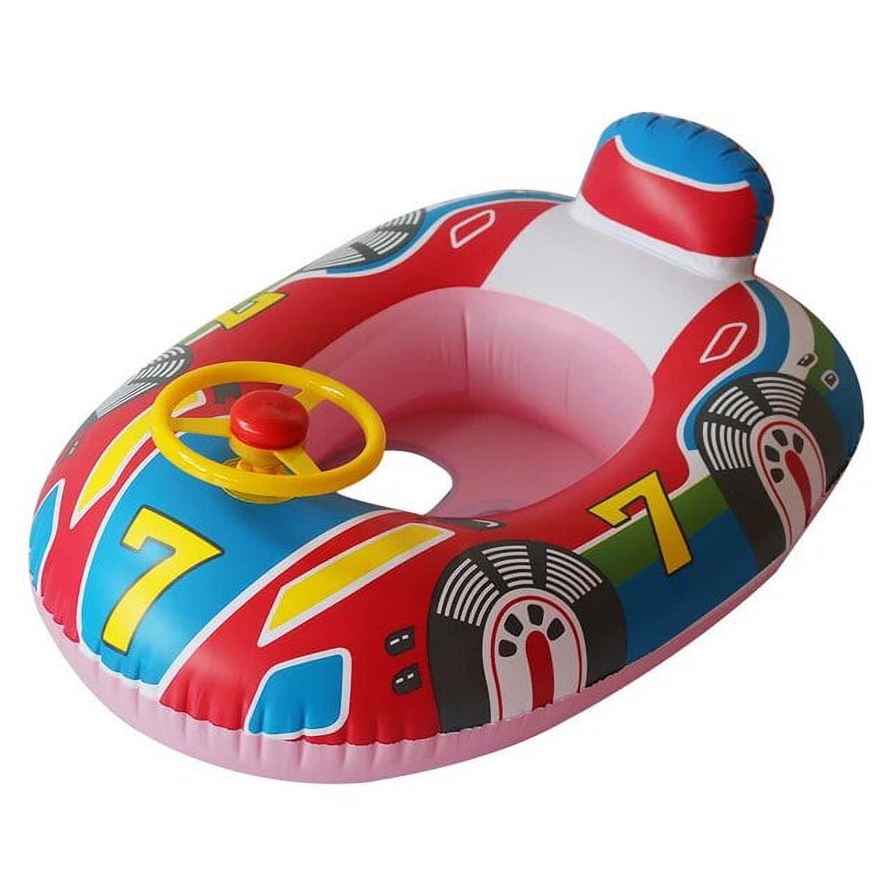 Inflatable Baby Swimming Rings Seat Floating Sun Shade Toddler Swim Circle Fun Pool Bathtub