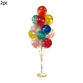 thumbnail image 1 of Inflatable Balloon Stand Kit with String Lights, 2 Sets Reusable Balloon Holders with 28 Balloons, Air Pump, for Birthday Wedding Anniversary Party Halloween Christmas Decorations, 1 of 6