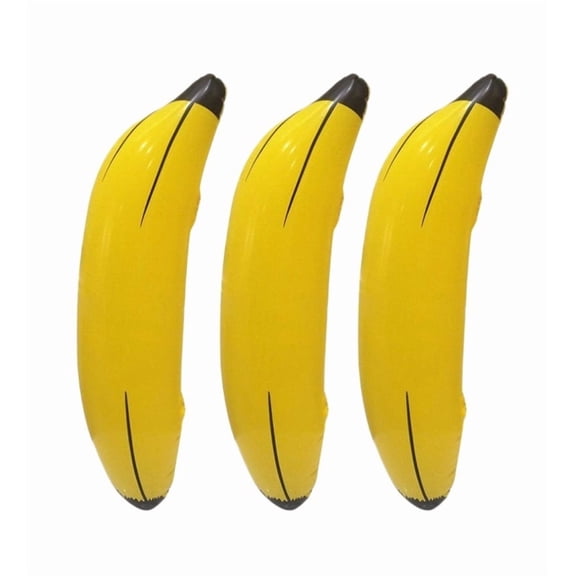 Inflatable Banana Toy Set - 3 Pack Colorful Banana Balloons for Parties and Events