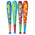 thumbnail image 1 of Inflatable Baseball Bats (Smiley Faces) 4 Pieces (Huge - 42 Inches), 1 of 4