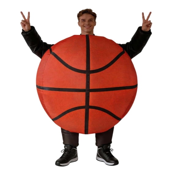 Inflatable Baseball Costume Funny Blow Up Baseball Suit for Halloween Cosplay, Sports Themed Party, Carnival, Parade, One Size Fits Most Men Women