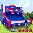 thumbnail image 1 of GR8FUN Inflatable Basketball Hoop Shot 13×10×10ft, Blow Up Inflatable Basketball Game with Balls, Air Blower, Games for Outdoor Parties, Carnival Events, Lawn Games, 1 of 10