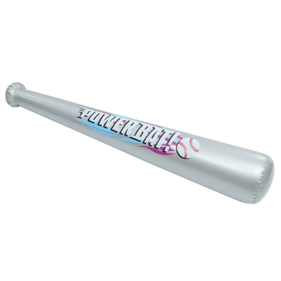 Raindrops Inflatable Baseball Bat for Decor Made of Safe PVC Grey Color Perfect for Birthday Party Decoration 1 Piece