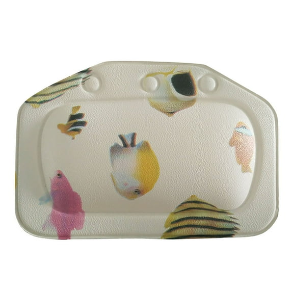 Inflatable Bath Pillow with Suction Cups Soft Headrest for Bathtub Pool Relaxation Comfort(I)