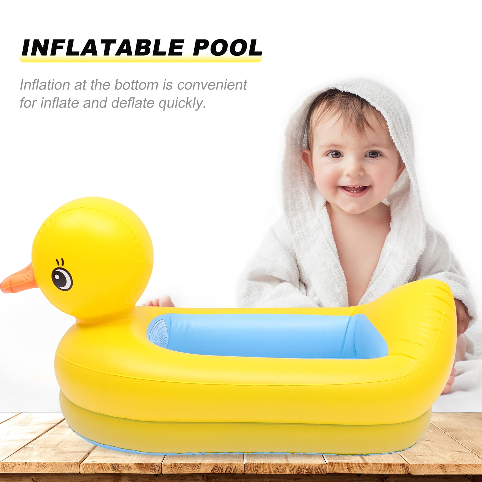 Inflatable Bathtub 1pc Inflatable Baby Bathtub Portable Swimming Pool Infant Shower Basin