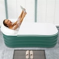 thumbnail image 1 of Inflatable Bathtub Foldable Portable Adult Bath Tub Inflatable &Air Pump, 1 of 1