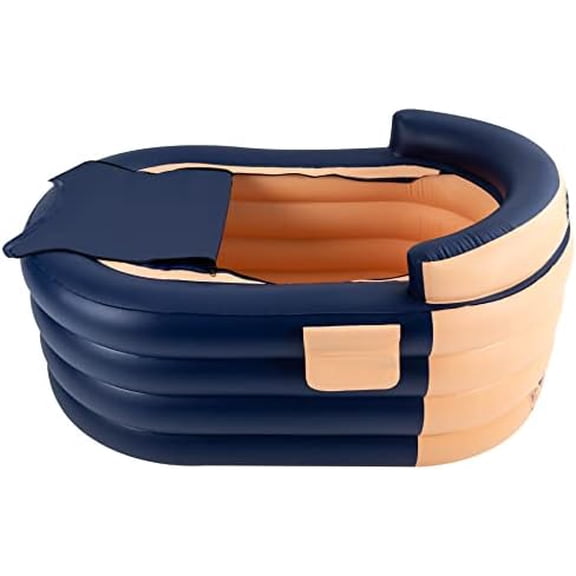 Inflatable Bathtub Foldable Portable Bathtub with Wireless Electric Air Pump Freestanding Bathtub for Bathroom Shower Spa Soaking, Orange$$Tools & Hardware Other